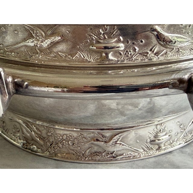 Antique Rogers Smith & Co. Silver Plate Ice-Cooled Butter Server With Dome, No. 4946, C. 1900 For Sale - Image 4 of 8