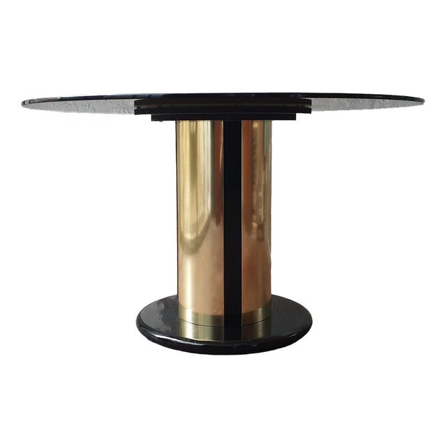 Metal Round Table in the style of Antonia Astori, Italy For Sale - Image 7 of 7