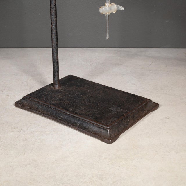 Industrial Vintage Cast Iron Test Tube and Beaker Laboratory Stand c.1920-1940 For Sale - Image 3 of 6
