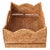 2020s Artifacts Rattan Rectangular Scalloped Shelf Basket - Honey Brown For Sale - Image 5 of 7