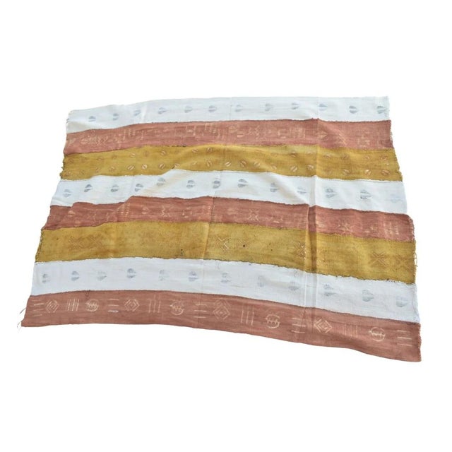 Textile Early 20th Century Mudcloth Multi Colored Textile Mali 62x45 Inch For Sale - Image 7 of 10