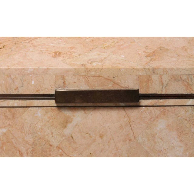 Vintage Maitland Smith Coral or Pink Jewelry Box in Style of Karl Springer For Sale - Image 9 of 11