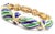 Tiffany and Co. Vintage Tiffany & Co. 18k Yellow Gold Green Blue Enamel Bangle Bracelet For Sale - Image 4 of 10