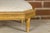 French Neoclassical 19th Century Carved Giltwood Footstool with Linen Upholstery For Sale - Image 11 of 12