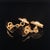 Diamond 14k Yellow Gold Cufflinks Certified, Pair For Sale - Image 9 of 11