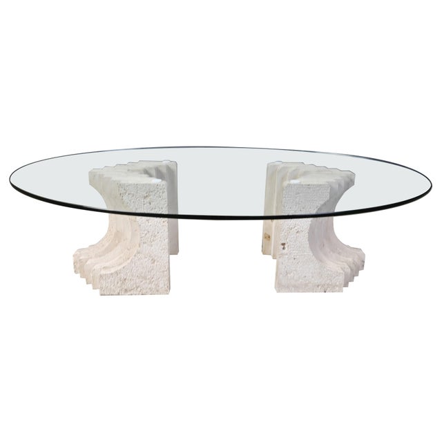 Vintage Travertine Coffee Table, Italy, 1970s For Sale - Image 13 of 13