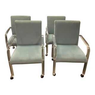 1960s Vintage Lucite Dining Chairs- Set of 4 For Sale