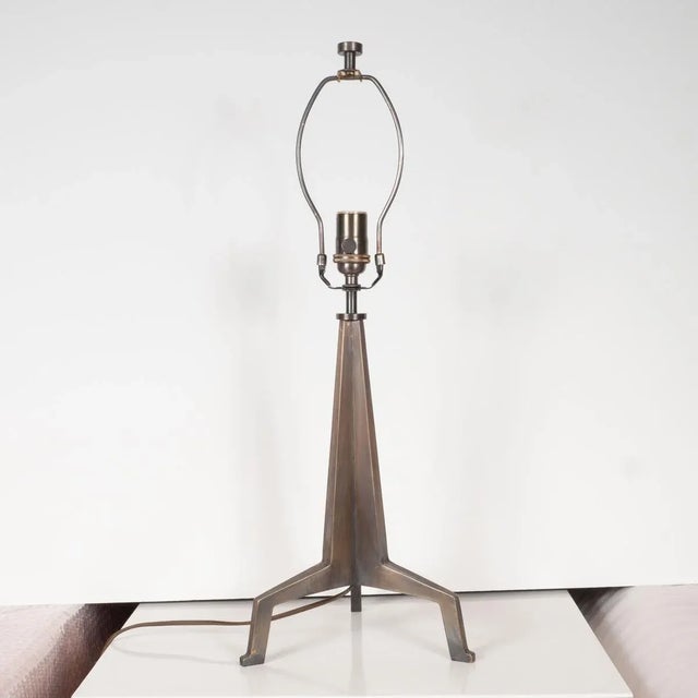 Alberto Giacometti Brutalist Tripod Lamps by Marcelo Bessa - a Pair For Sale - Image 4 of 10