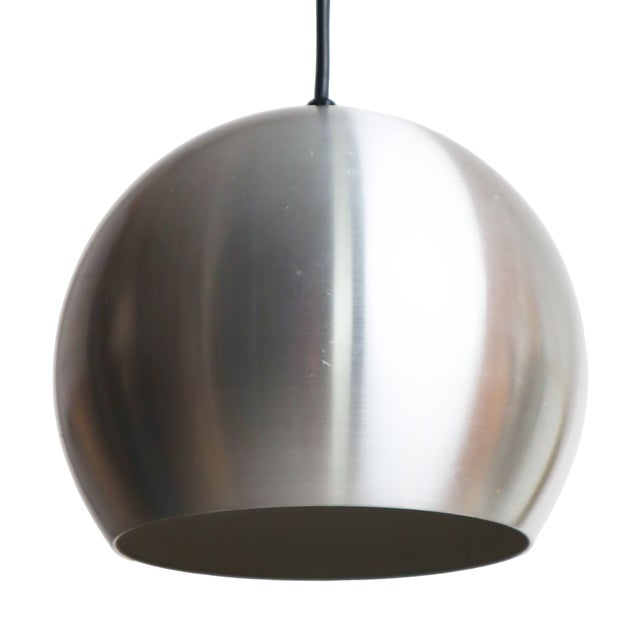 Space Age Aluminum Ball Lamp, 1960s For Sale