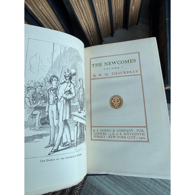 1900 - 1909 1900 William Makepeace Thackeray Antique Book Collection - 12 Volumes For Sale - Image 5 of 10