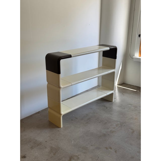 Umbo modular bookshelf/shelving unit designed by Kay Leroy Ruggles for Directional, 1970s. Unmarked, which is common for...