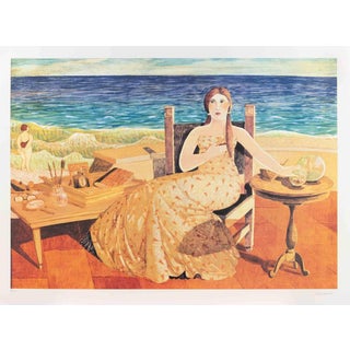 Alberto Gallerati, At the Beach, 1990s, Lithograph For Sale