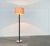 Metal Mid-Century Modern Danish Model Flet Leather Floor Lamp by Jo Hammerborg for Fog & Morup, 1960s For Sale - Image 7 of 18