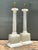 Vintage Alabaster Column Table Lamps - A Pair For Sale - Image 10 of 15
