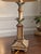 Late 20th Century Vintage Tropical Hollywood Regency Pineapple & Palm Leaf Table Lamp With Burlap Shade For Sale - Image 5 of 6