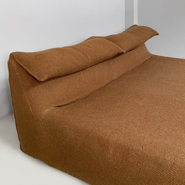 Textile Italian Modern Brown Fabric Le Bambole Bed by Mario Bellini for B&B, 1980s For Sale - Image 7 of 17