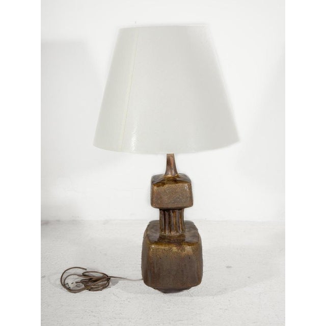 Large Ceramic Table Lamp by Kaiser Leuchten, 1970s For Sale - Image 3 of 11