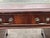 Pedestal Desk in Flame Veneer Mahogany with Green Leather Top For Sale - Image 5 of 13