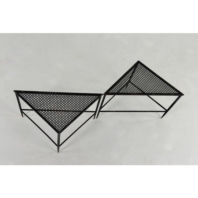 Corner Tables from Mathieu Matégot, 1950s, Set of 2 For Sale - Image 4 of 13