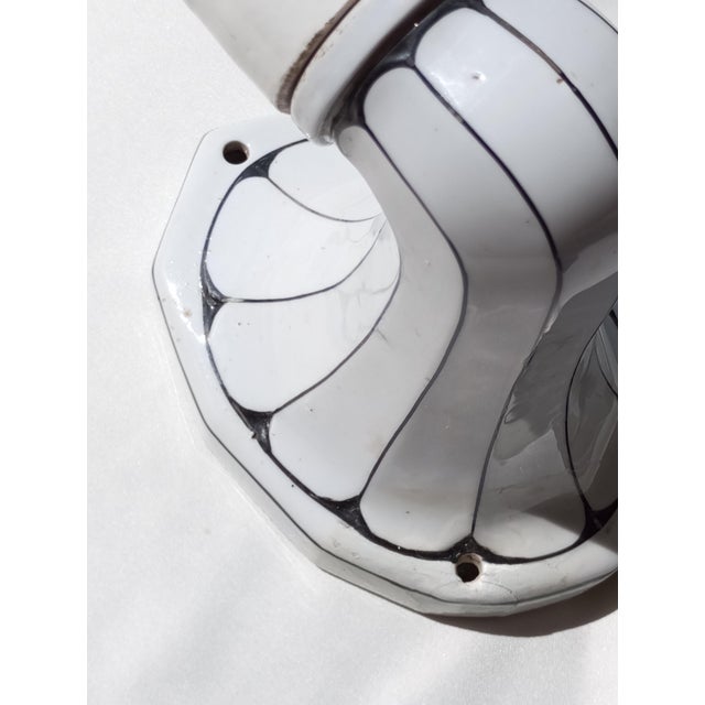 Art Noveau Appliques in Brunquell Porcelain, Germany, 1960s, Set of 3 For Sale - Image 17 of 18