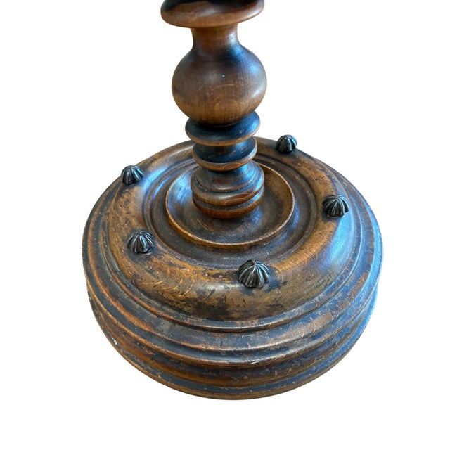Antique Victorian Walnut Swivel Dresser Mirror For Sale - Image 9 of 10