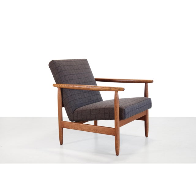Oak J65 Armchair by Ejvind Johansson for FDB Mobler, 1960s For Sale - Image 3 of 8