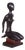Art Deco Statuette in Lacquered Wood, Czech, 1940s For Sale