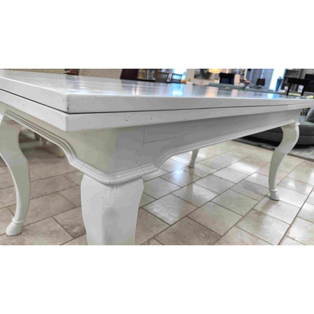 Vintage Painted French Country Extension Dining Table For Sale - Image 13 of 16