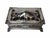 Antique Silver Smoking Pipe Tobacco Box or Humidor With Dolphin Feet.
