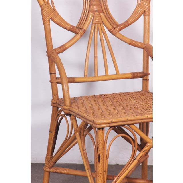 Rattan Chairs from Vivai del Sud, Italy, 1970s, Set of 2 For Sale - Image 9 of 18