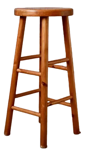 Vintage Pinewood Bar Stool, 1960s