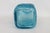 Blue Squared Glass Bottle Embossed Carafe With Grapes Lattice Vase 4801b For Sale - Image 10 of 14