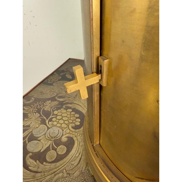 Bronze Tabernacle by Gustave-Joseph Chéret, Cylindrical Design, 1930s For Sale In Los Angeles - Image 6 of 15
