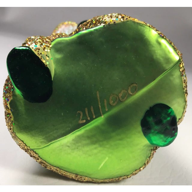 2000’s Mouth Blown Glass Santa Ornament “Royal Splendor Santa” by Ino Schaller For Sale - Image 10 of 13