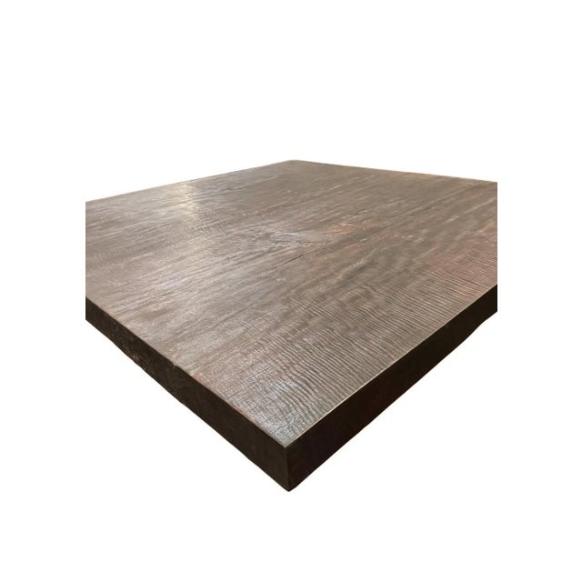 Wood Very Large Suar Wood Coffee Table Espresso Finish Modern Organic For Sale - Image 7 of 10