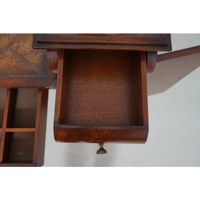 Century Furniture Century Monarch Kneehole Empire Mahogany Vanity For Sale - Image 4 of 12