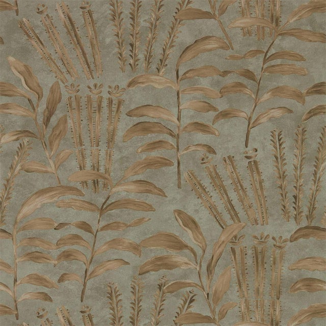 Zoffany Highclere Wallpaper in Olivine - a Sample For Sale