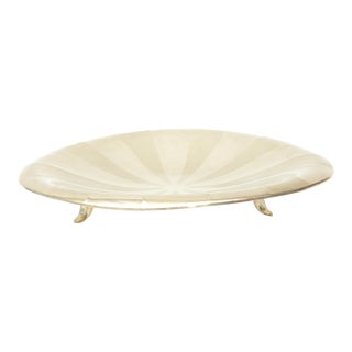 Mid Century Modern Silver- Plate Footed Bowl, Germany, 1950's For Sale