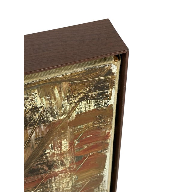 Mid-Century Modern Abstract Oil Painting, C. 1950s–60s For Sale - Image 10 of 12