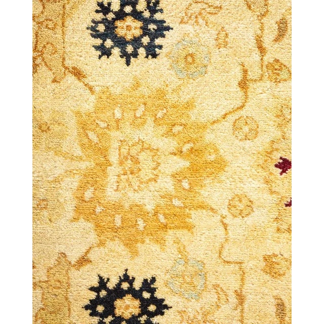 Traditional Mogul, One-of-a-Kind Hand-Knotted Area Rug in Ivory, 6' 2" x 9' 3" For Sale - Image 3 of 8