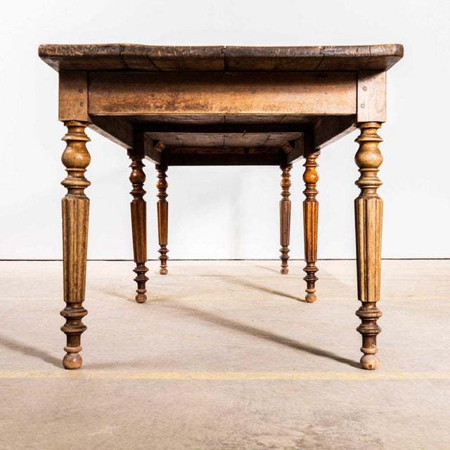Large French Rectangular Dining Table, 1940s For Sale - Image 4 of 9