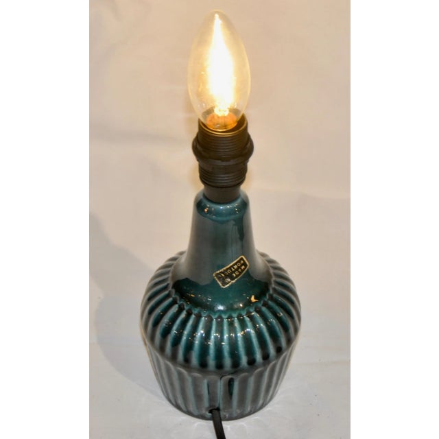 Dark Blue Secle Table Lamp For Sale - Image 4 of 5