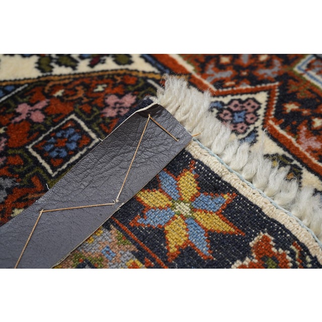 Brick Red Vintage Tribal Ghashghai Rug 4'5'' X 6'1'' For Sale - Image 8 of 8