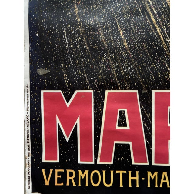 Martini Vermouth Advertising Poster After Giorgio Muggiani, Italy, 1970s For Sale - Image 3 of 7