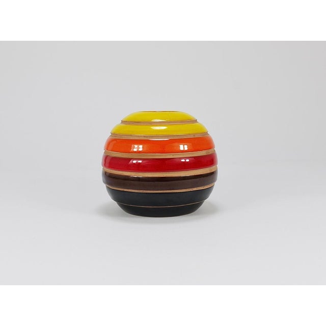 Mid-Century Ceramic Ball Vase attributed to Bitossi for Bitossi, Italy, 1960s For Sale - Image 3 of 18