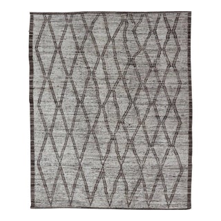 Tribal Moroccan Rug by Keivan Woven Arts With Intricate Diamond Pattern For Sale