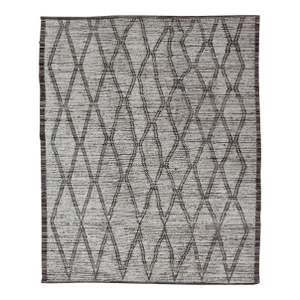 Tribal Moroccan Rug by Keivan Woven Arts With Intricate Diamond Pattern