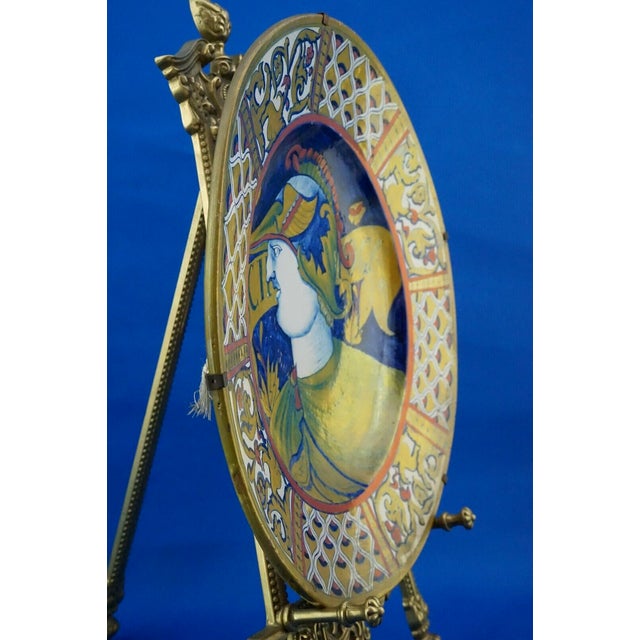 Antique Italian Lustreware Plate, 1800s For Sale - Image 5 of 18