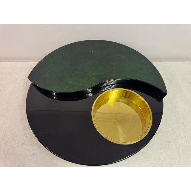 Yin Yang Revolving Coffee Table, Italy, 1970s For Sale - Image 12 of 14
