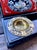 Mid 20th Century Japanese Red & Black Lacquer Cigarette Box With Mother-of-Pearl Inlay & Brass Ash Receiver For Sale In San Francisco - Image 6 of 12
